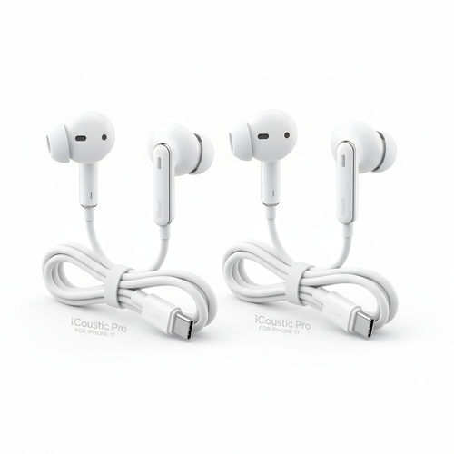 2 Pack USB C Headphones for iPhone 17