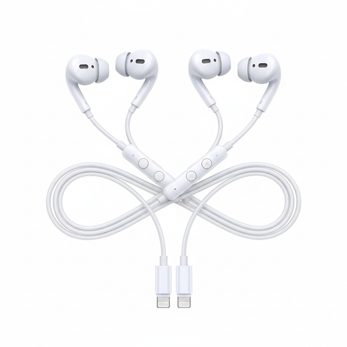 2 Pack Wired Headphones for iPhone Earbuds with Built-in Microphone & Volume Control Nosie Reduction Earphones Headsets Compatible with iPhone 14 13 12 11 Pro Max XS XR X 8 7