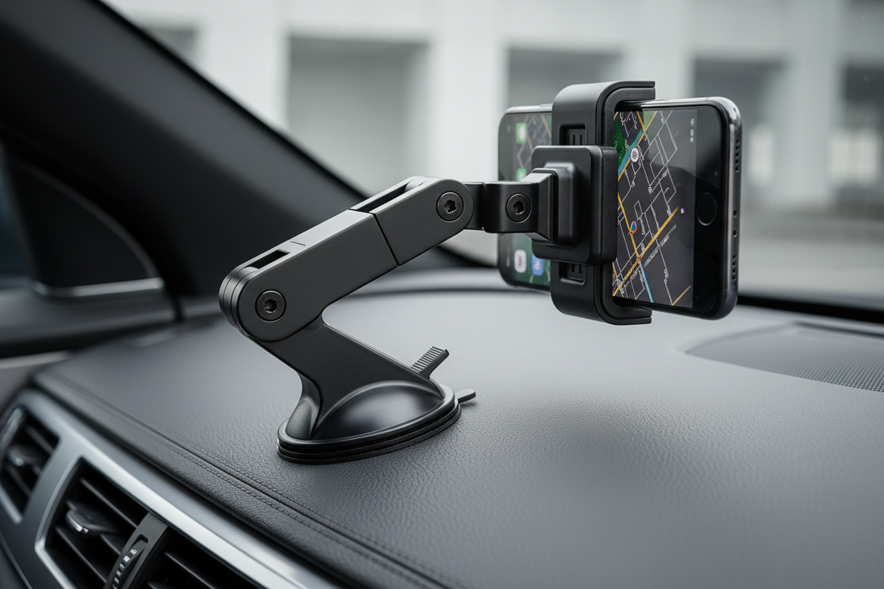 [2025 True Military-Grade] Car Phone Holder VANMASS [Upgraded Strongest Suction & Clip] Cell Phone Mount for Dashboard Windshield Vent Wall