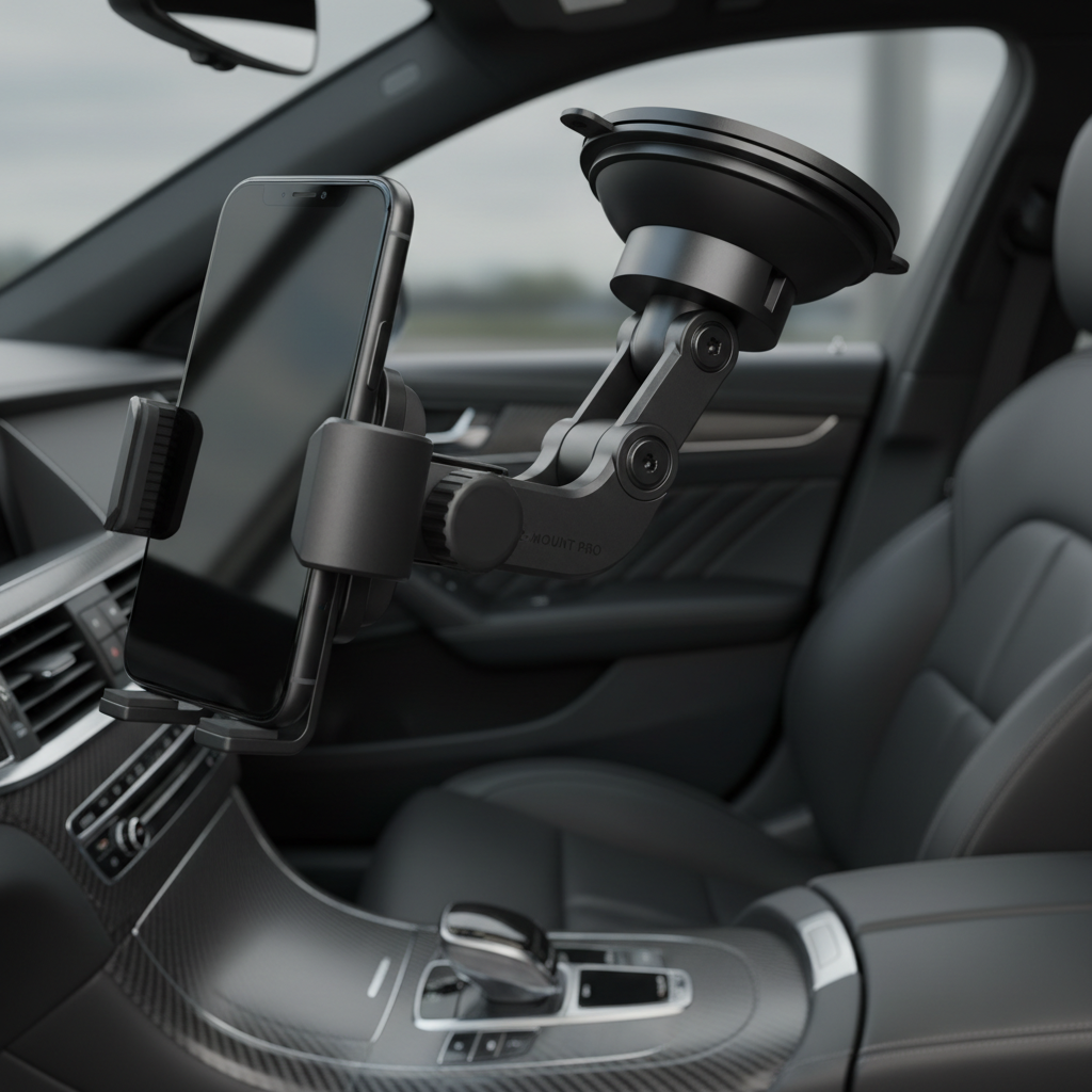 2026 Ultimate Best¡¾True Military-Grade & Safety Cert¡¿Car Phone Holder HTU¡¾Upgraded 5-in-1 & 100+LBS Strongest Suction¡¿360 Rotation Truck Windshield Dashboard Vent Mount Stand for iPhone Android