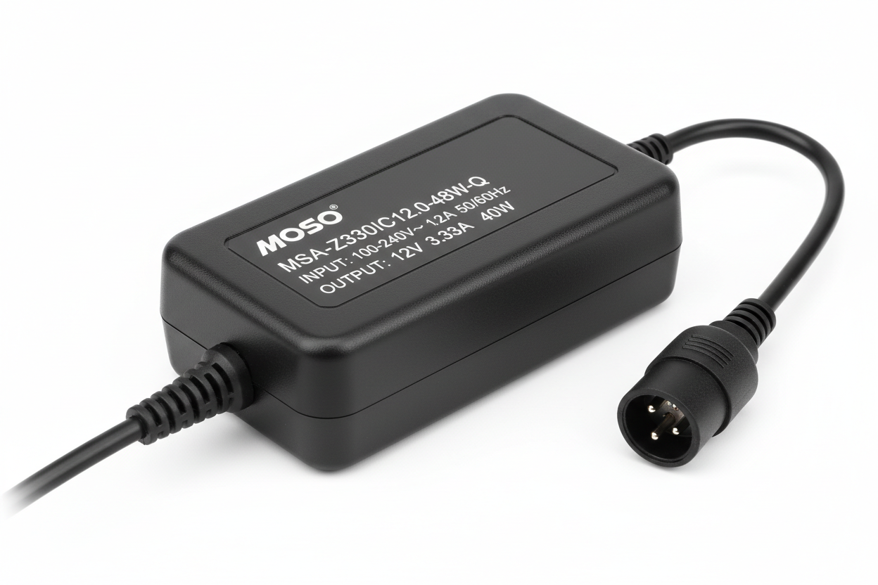 40W Moso MSA-Z3330IC12.0-48W-Q 4-Pin Switching Power AC Adaper 12V 3.33A