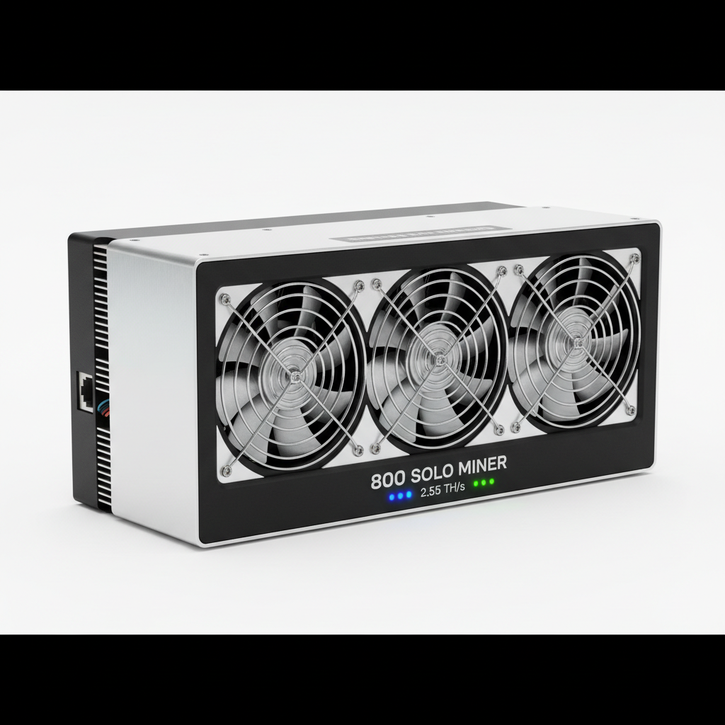 800 Solo Miner 2.55TH/s BTC Bitcoin Mining Machine Asic Miner Low Power Consumption High Efficiency Crypto Miner Future Order £¨7-15days Shipping£©