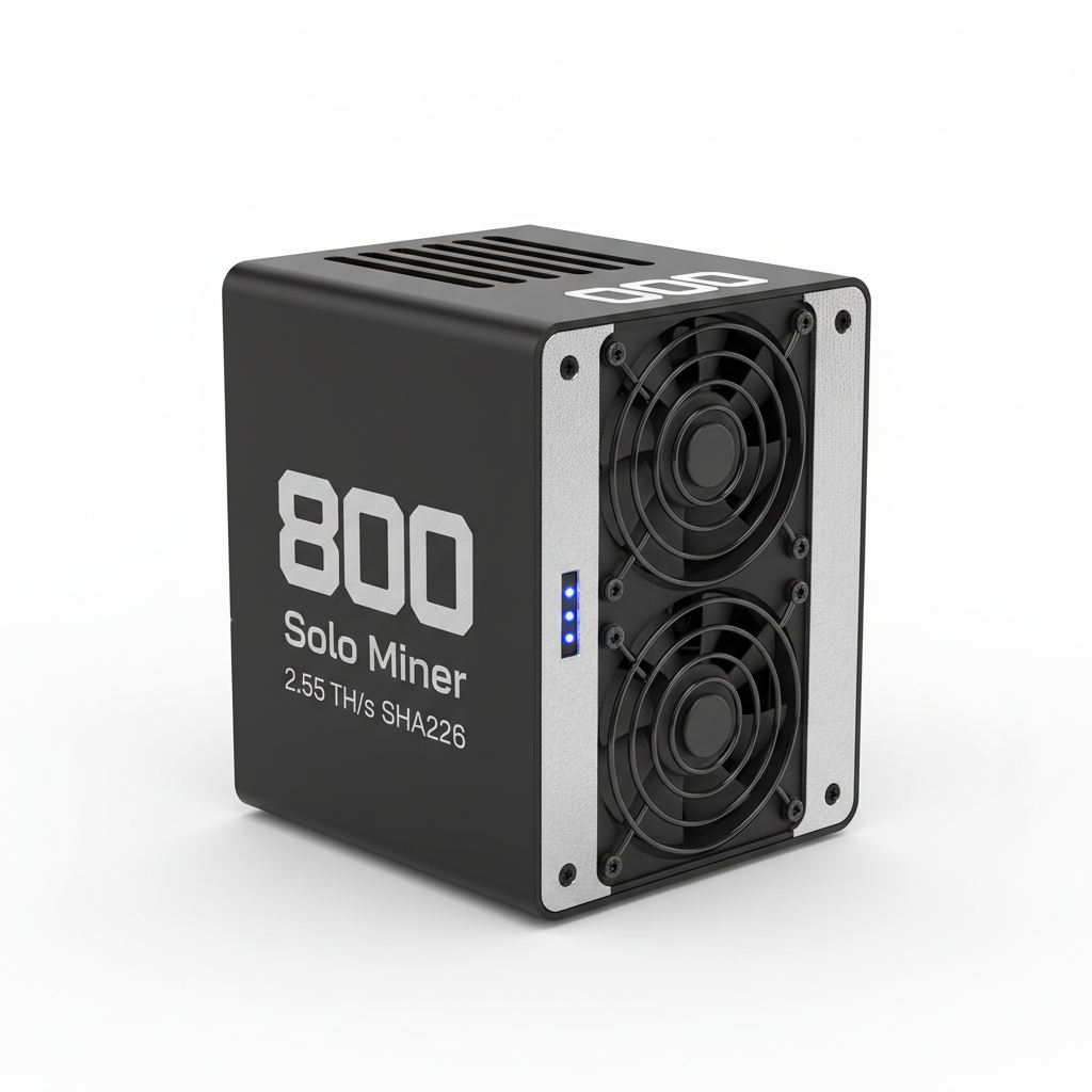 800 Solo Miner 2.55TH/s SHA256 Bitcoin Mining Rig