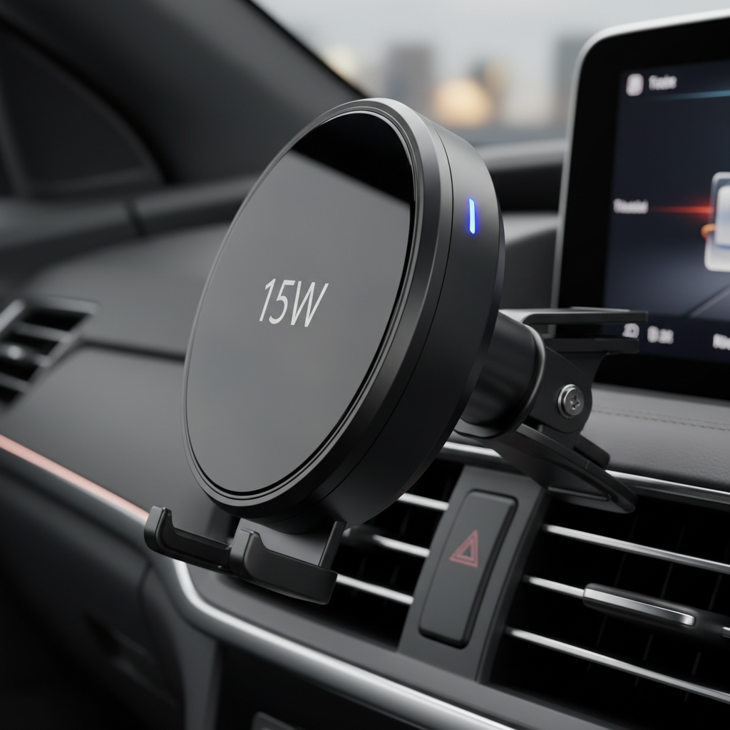 ANDERY Only for iPhone Magsafe Car Mount Charger [15W Wireless Faster Charging