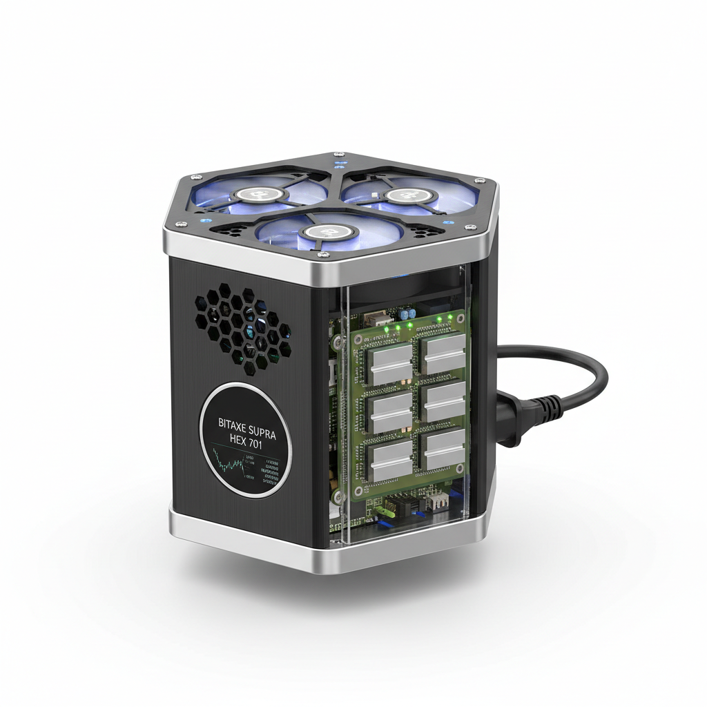 Bitaxe Supra Hex 701 Asic Miner BTC Miners Home Use 4.2Th/s BM1368 Bitcoins Miner Cryptos Miner Home Lottery Mining Machine US Plugs