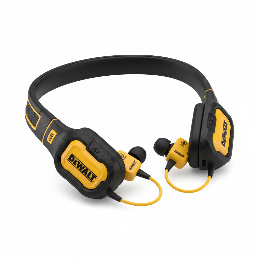 DEWALT Heavy Duty Bluetooth Neckband Headphones