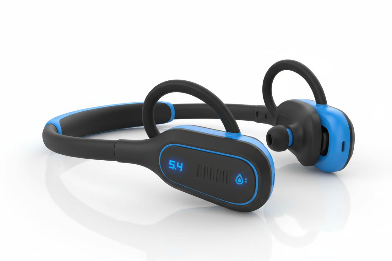 EUQQ Open Ear Headphones - Bluetooth 5.4 Sport Earbuds for Running