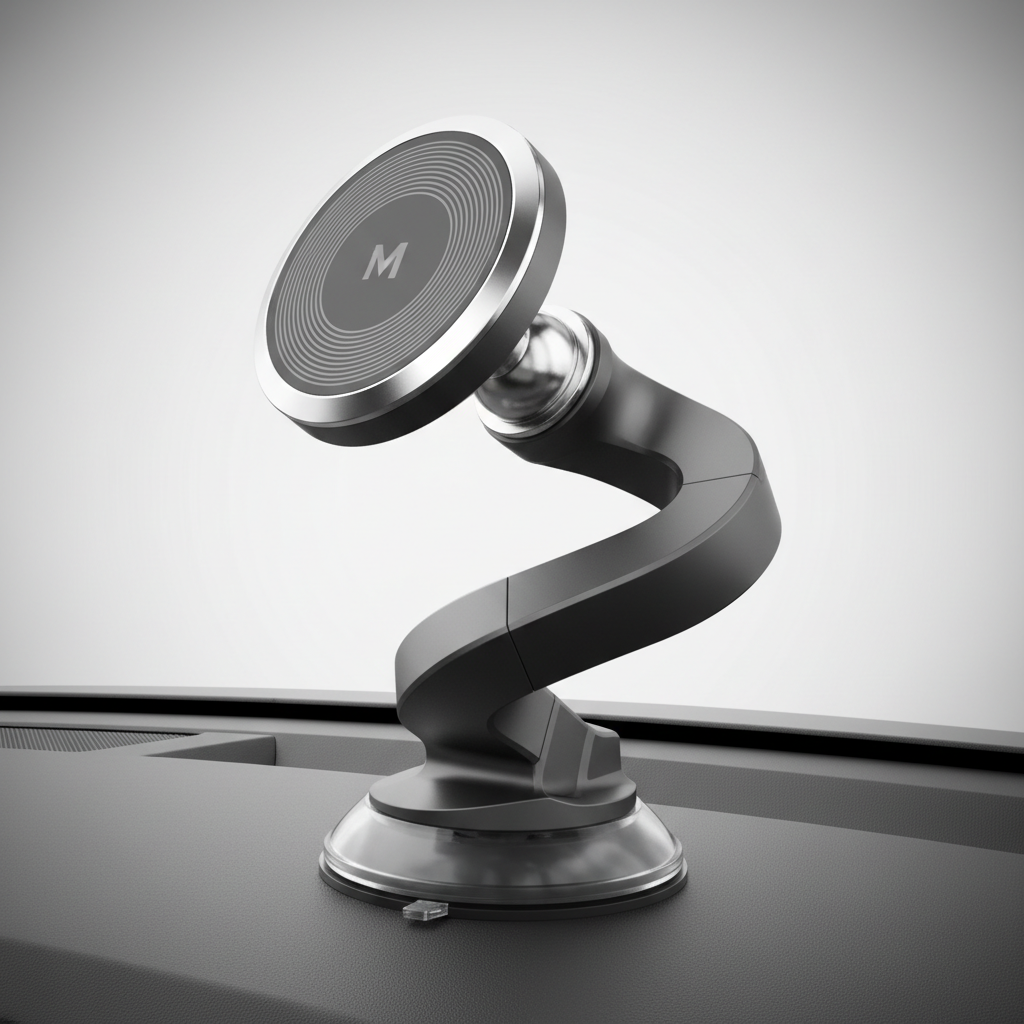 Jononser Suction Phone Mount for Car Dashboard/Windshield - 360¡ãAdjustable Magnetic Phone Holder for Car