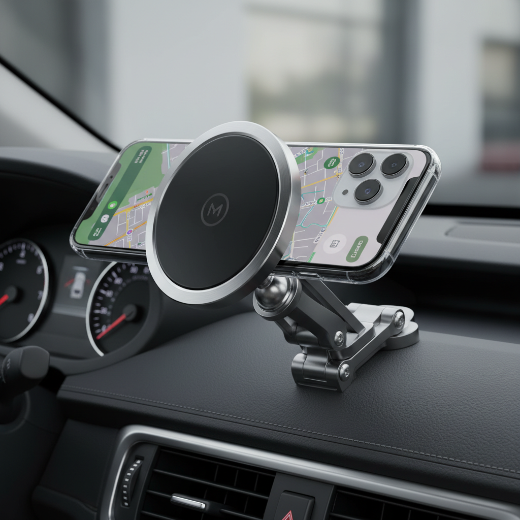 NeverFall Car Phone Holder for MagSafe [78+LBS Ultra Grip | 2400gf Magnetic Power] 360¡ã Foldable Car Mount Cell Phone Holders for Your Car for iPhone 17-12 All Smartphones