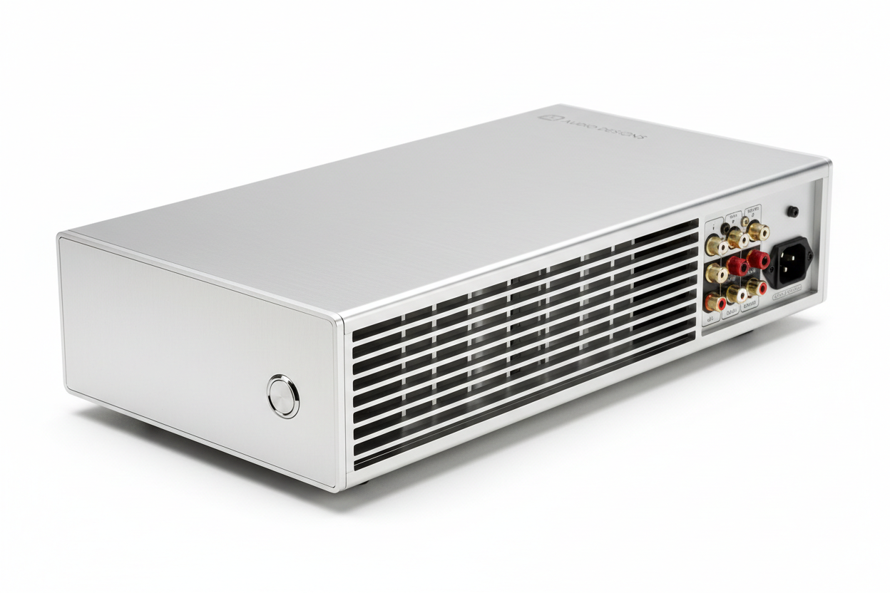 Professional Chassis for Audio Studio One Side Heat Dissipation Power Amplifier Supply Chassis DIY PSU Preamp Amp Enclosure Headphone Case Desk AmplifyBox HiFi