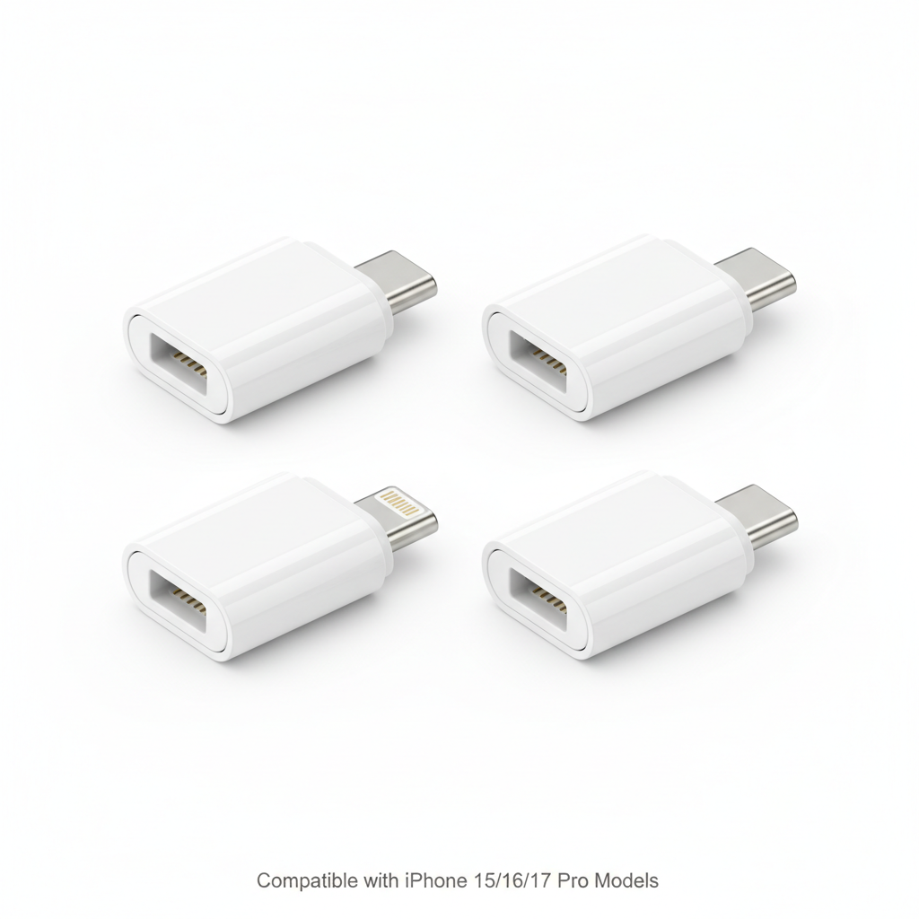 Thousover 4 Pack Lightning to USB C Adapter for iPhone 15/16/17 Pro/17 Pro Max