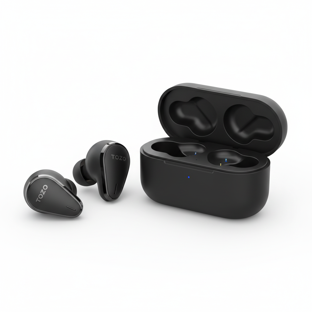 TOZO NC9 Hybrid Active Noise Cancelling Wireless Earbuds