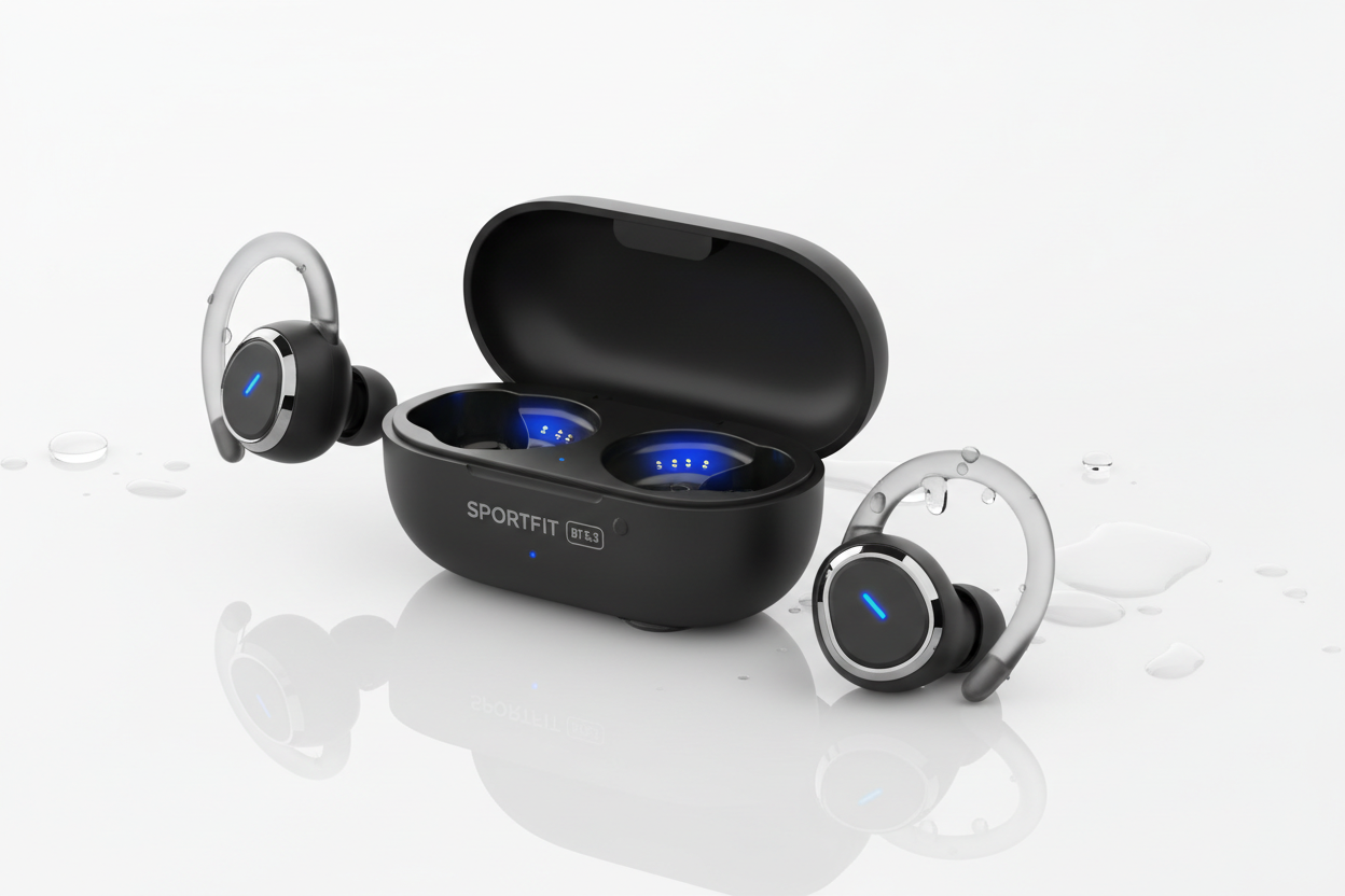 Wireless Earbuds Bluetooth 5.3 Sport Headphones with Earhooks