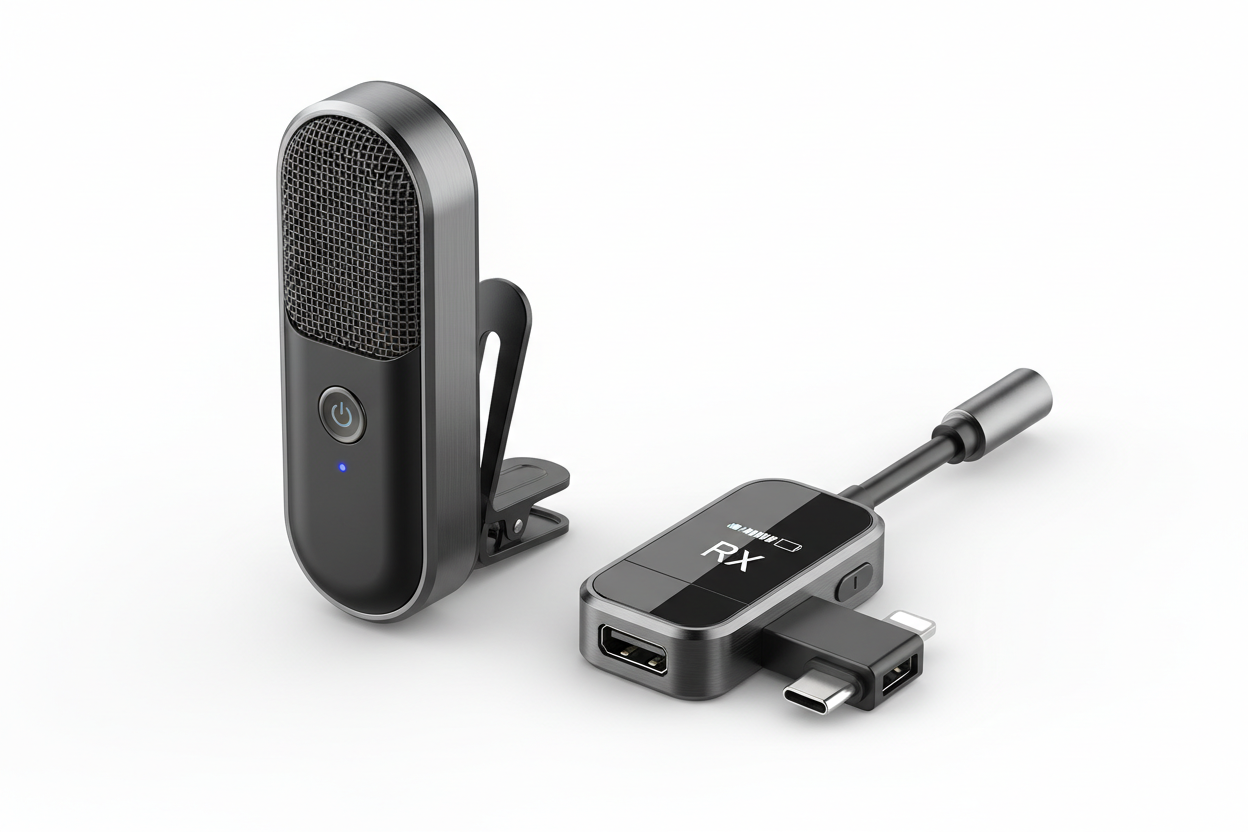 Wireless Microphone for iPhone iPad and Android Phone