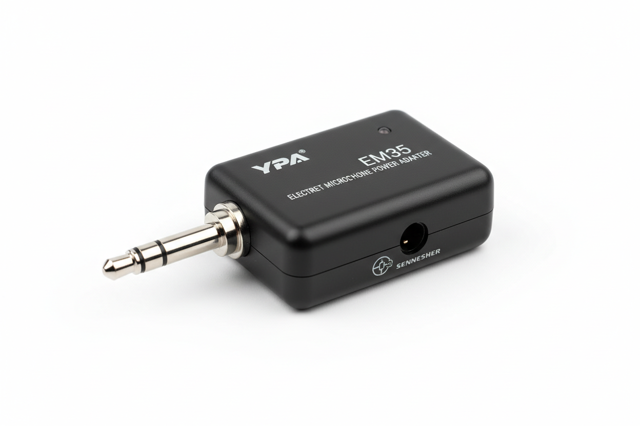 YPA EM35 Electret Microphone Power Adapter Compatible with Sennheiser lavalier Headset Microphones 3.5mm